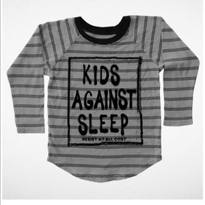 Tiny Whales Kids Against Sleep Tee